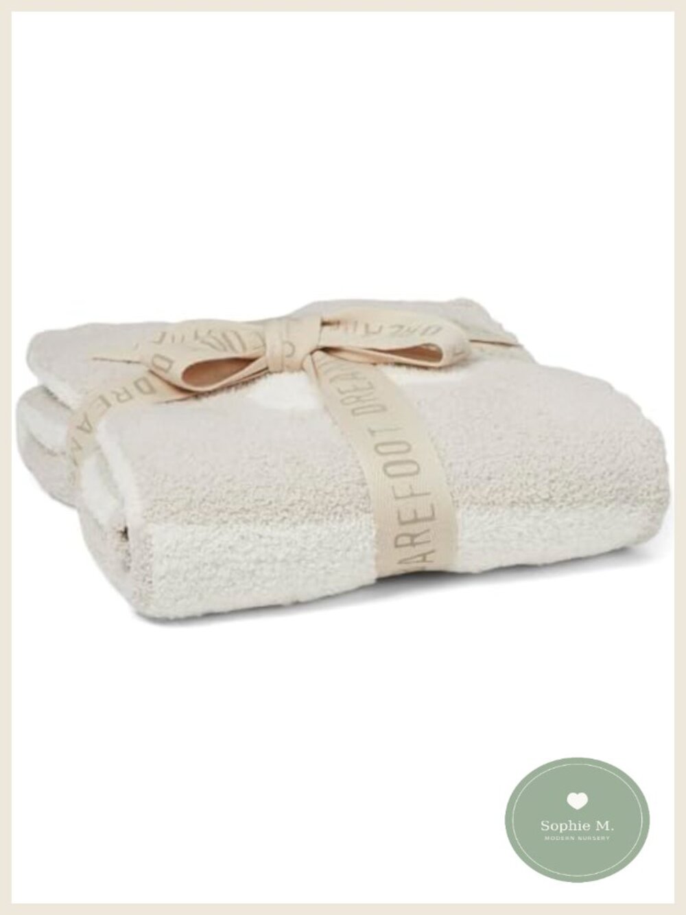 CozyChic Cuddle Receiving Blanket 30x30 Soft Polyester Knit Swaddle